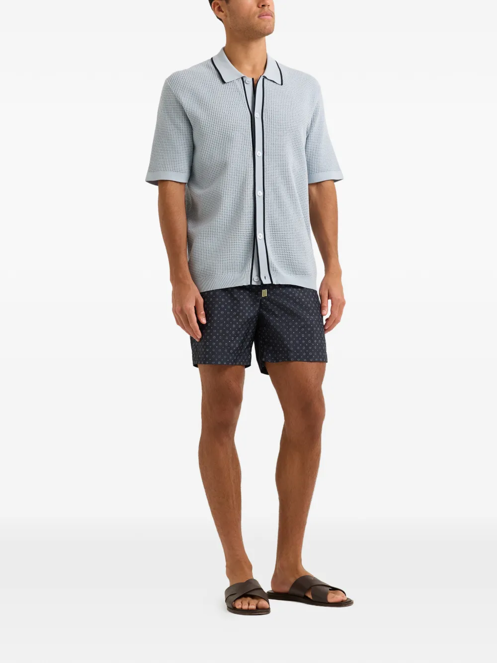 Orlebar Brown Roddy button-up perforated shirt | Image 2