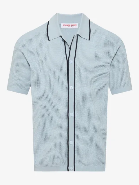 Orlebar Brown Roddy button-up perforated shirt
