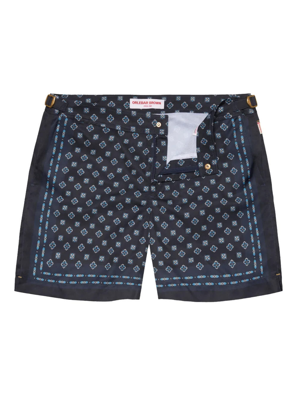 Orlebar Brown Bulldog printed swim shorts | Blue | Image 1