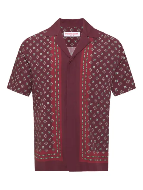 Orlebar Brown Maitan Luminis Border geometric-patterned shirt
