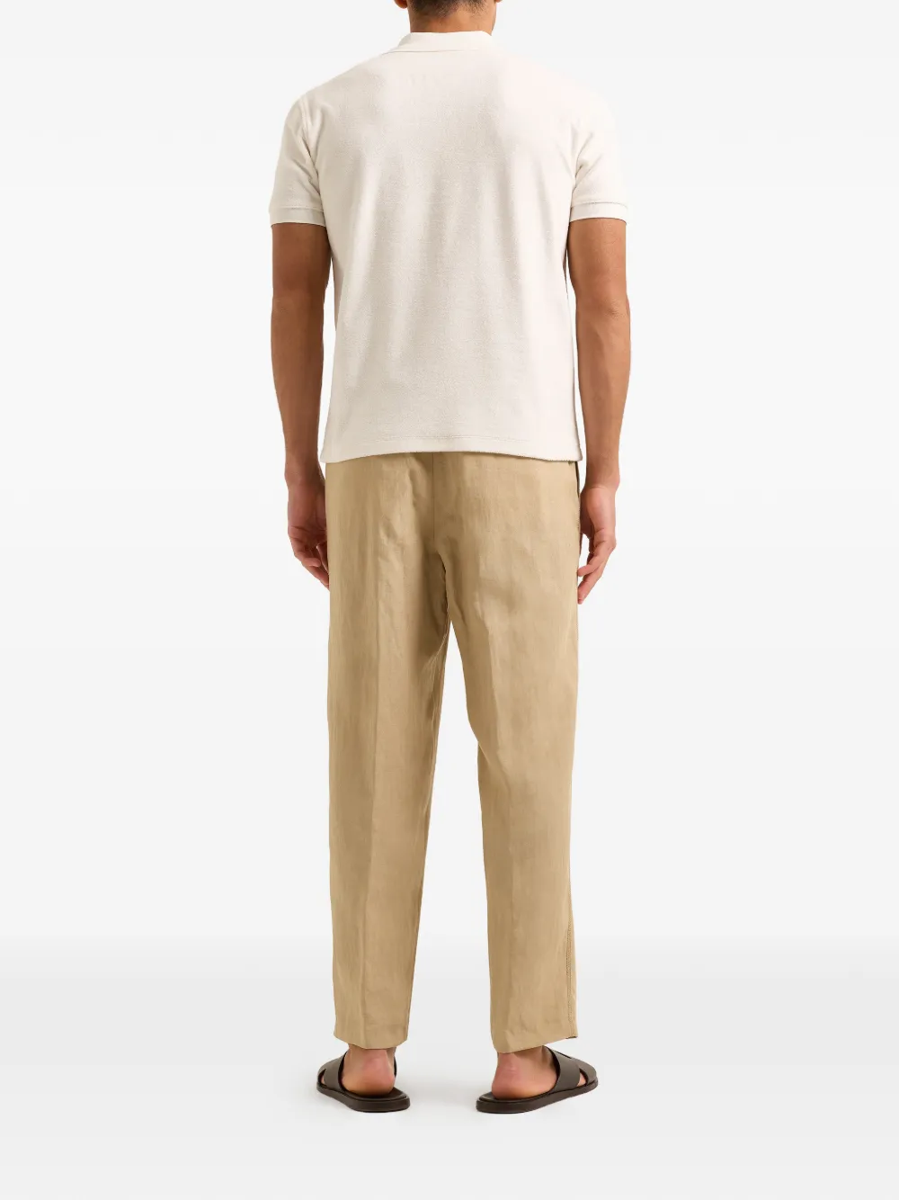 Orlebar Brown Bruno poloshirt met korte mouwen Beige