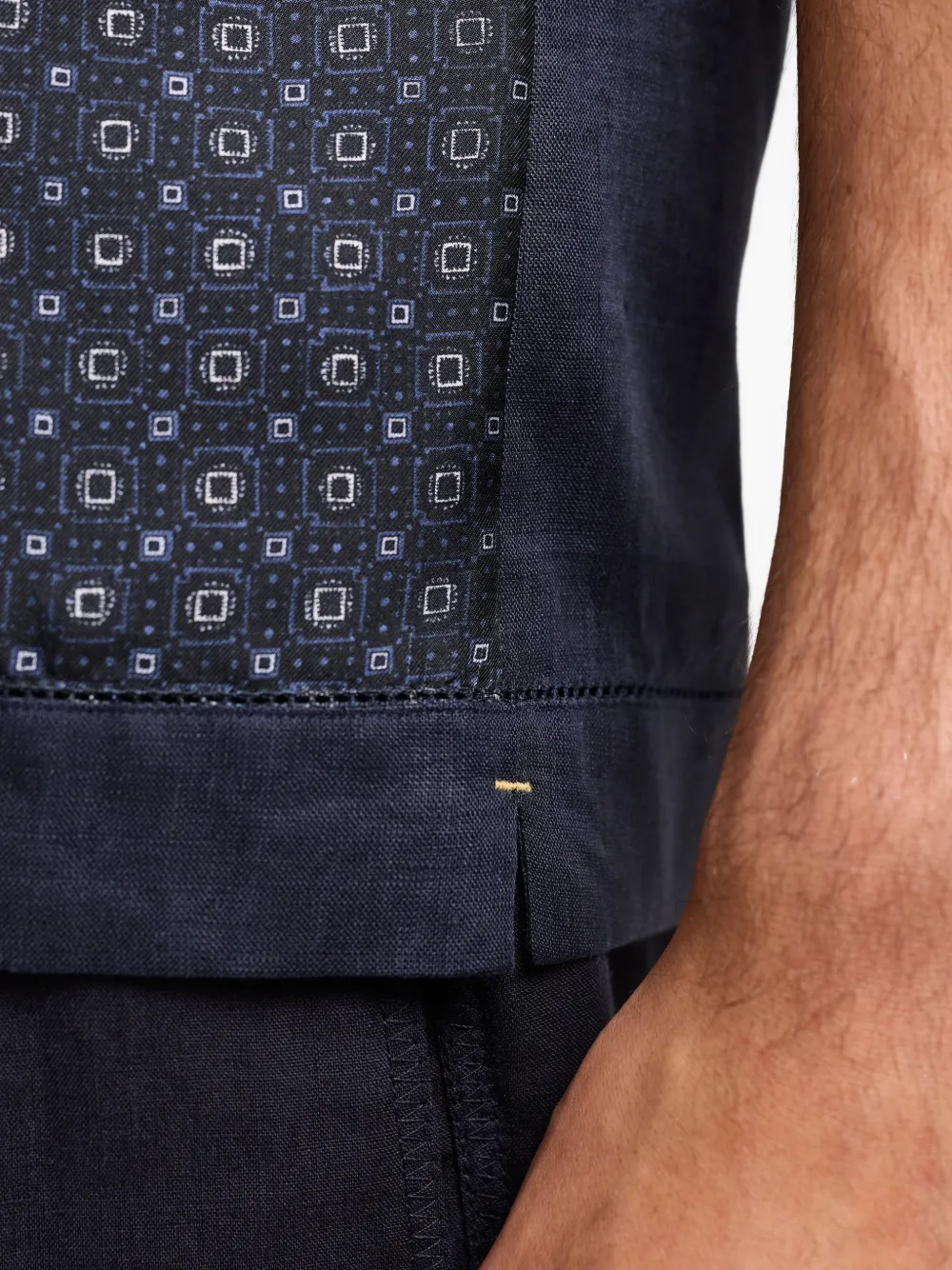 Orlebar Brown Maitan blouse met geometrische print Blauw