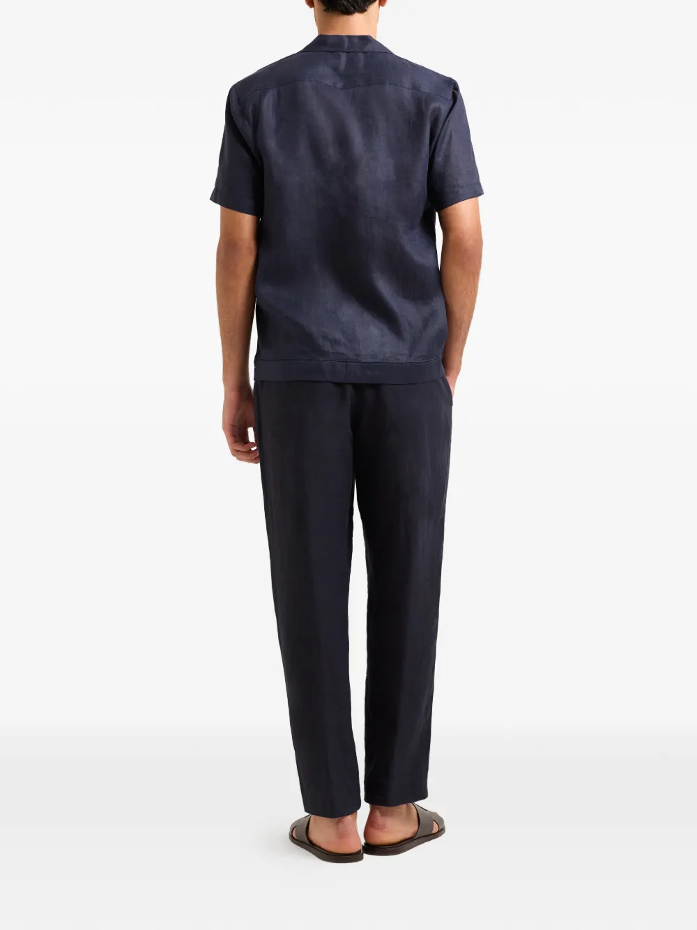 Orlebar Brown Maitan blouse met geometrische print Blauw