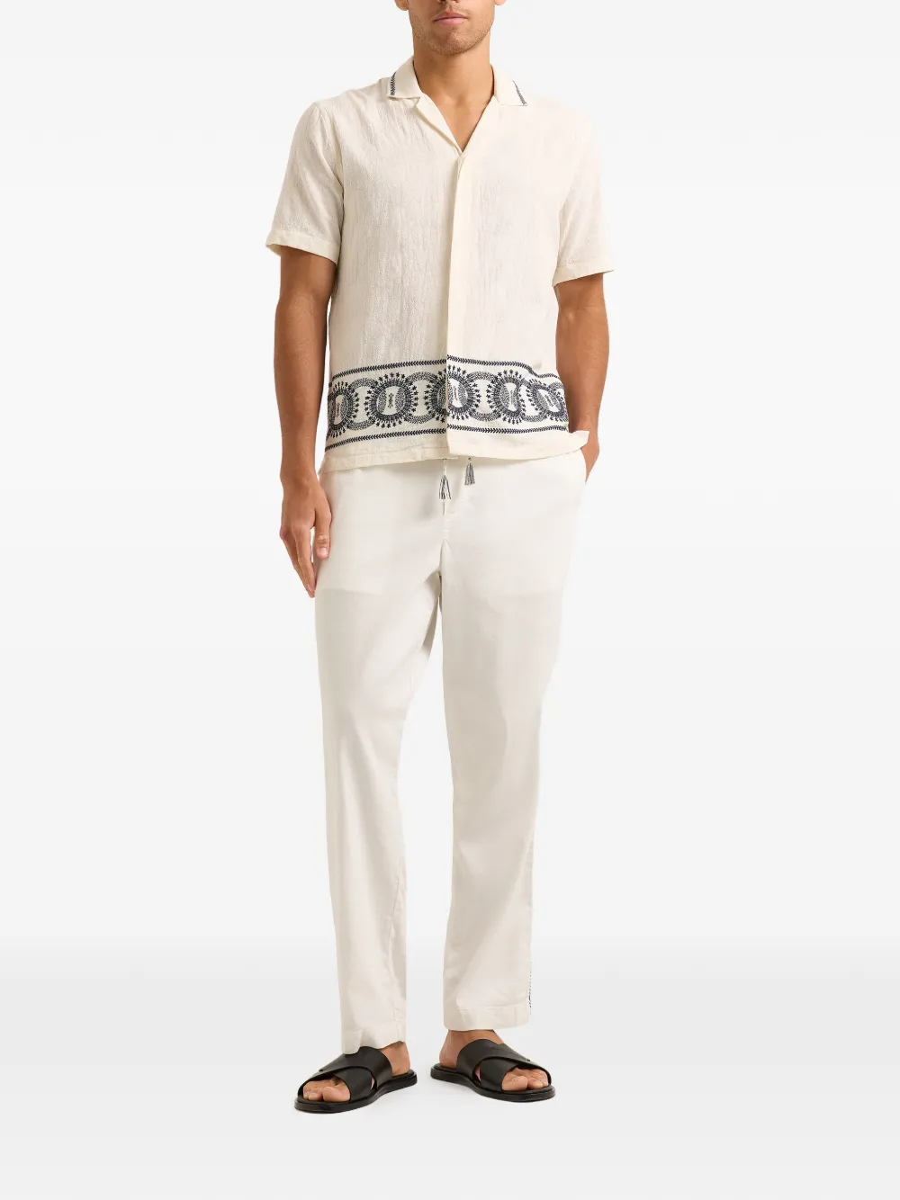 Orlebar Brown Maitan blouse met borduurwerk - Wit