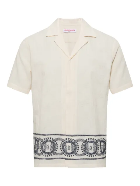 Orlebar Brown Maitan embroidered shirt