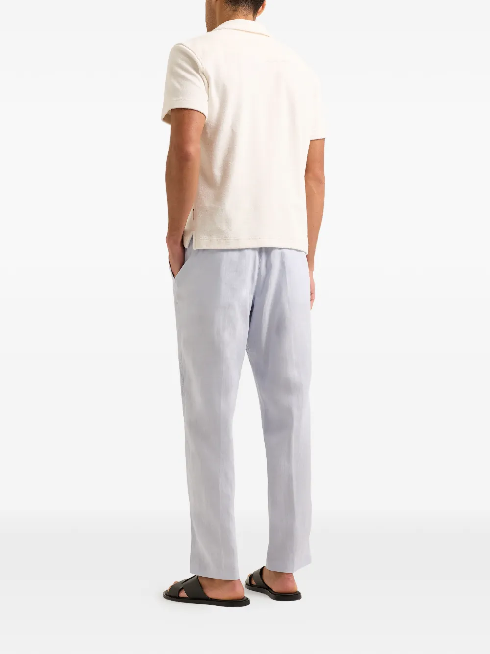 Orlebar Brown Terry Resort poloshirt met korte mouwen Wit