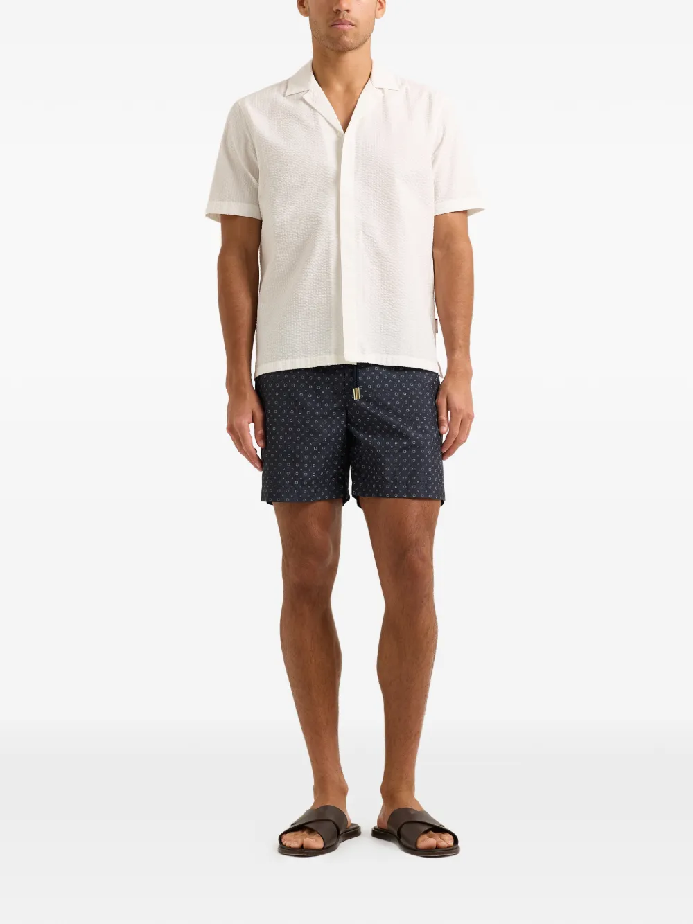 Orlebar Brown Maitan katoenen overhemd - Wit