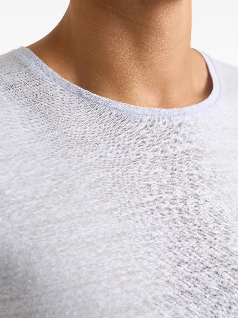 Orlebar Brown Linnen T-shirt Blauw