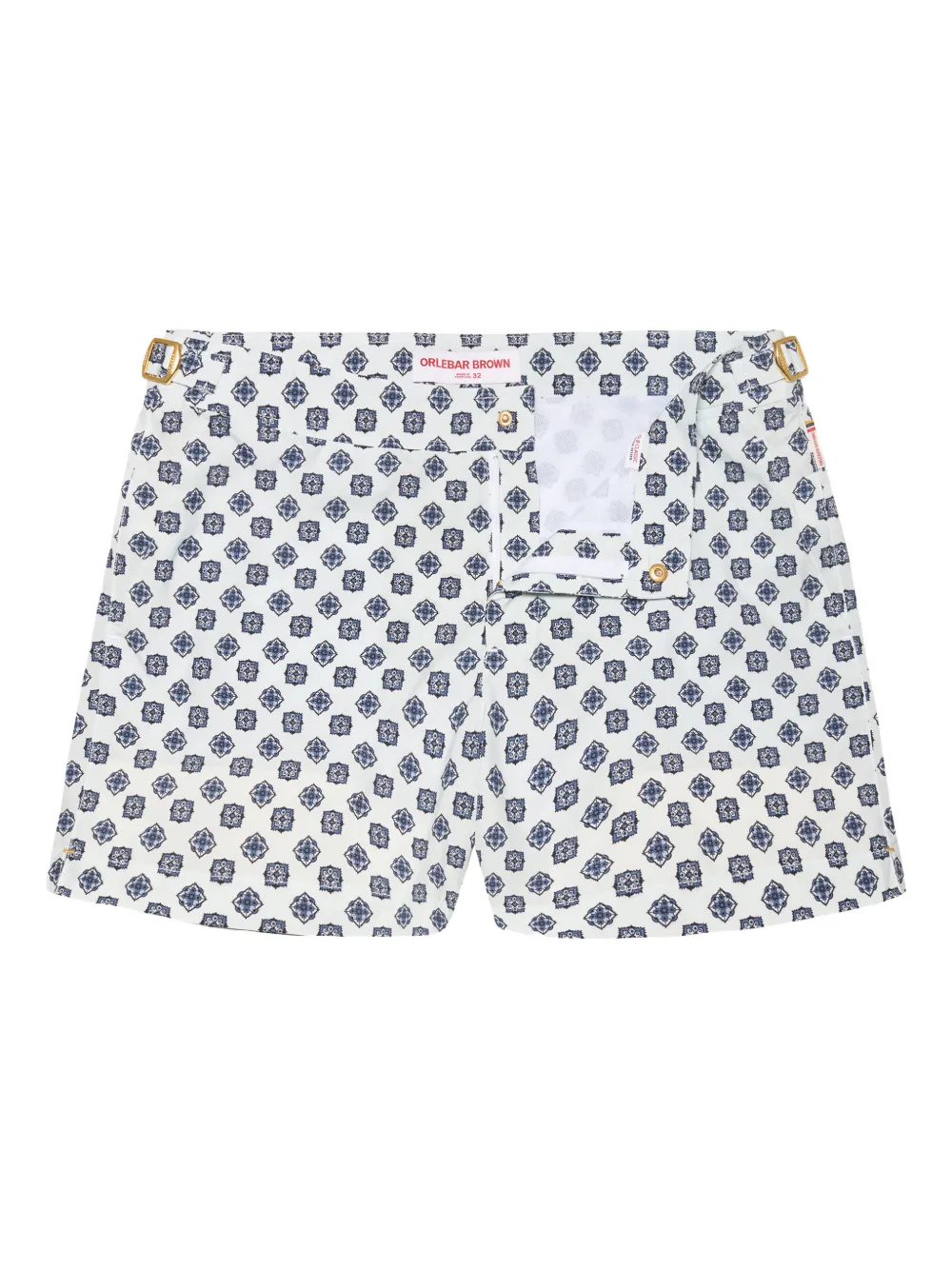 Orlebar Brown Setter Luminis printed swim shorts | White | Image 1