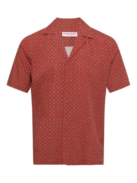 Orlebar Brown Maitan geometric-print shirt