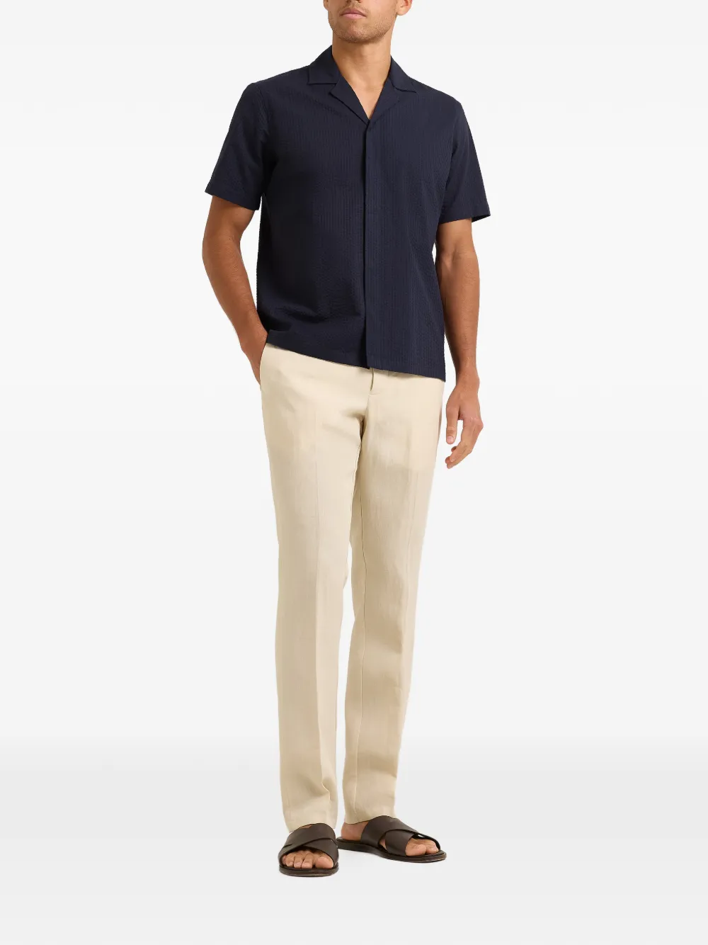 Orlebar Brown Maitan cotton shirt - Blauw