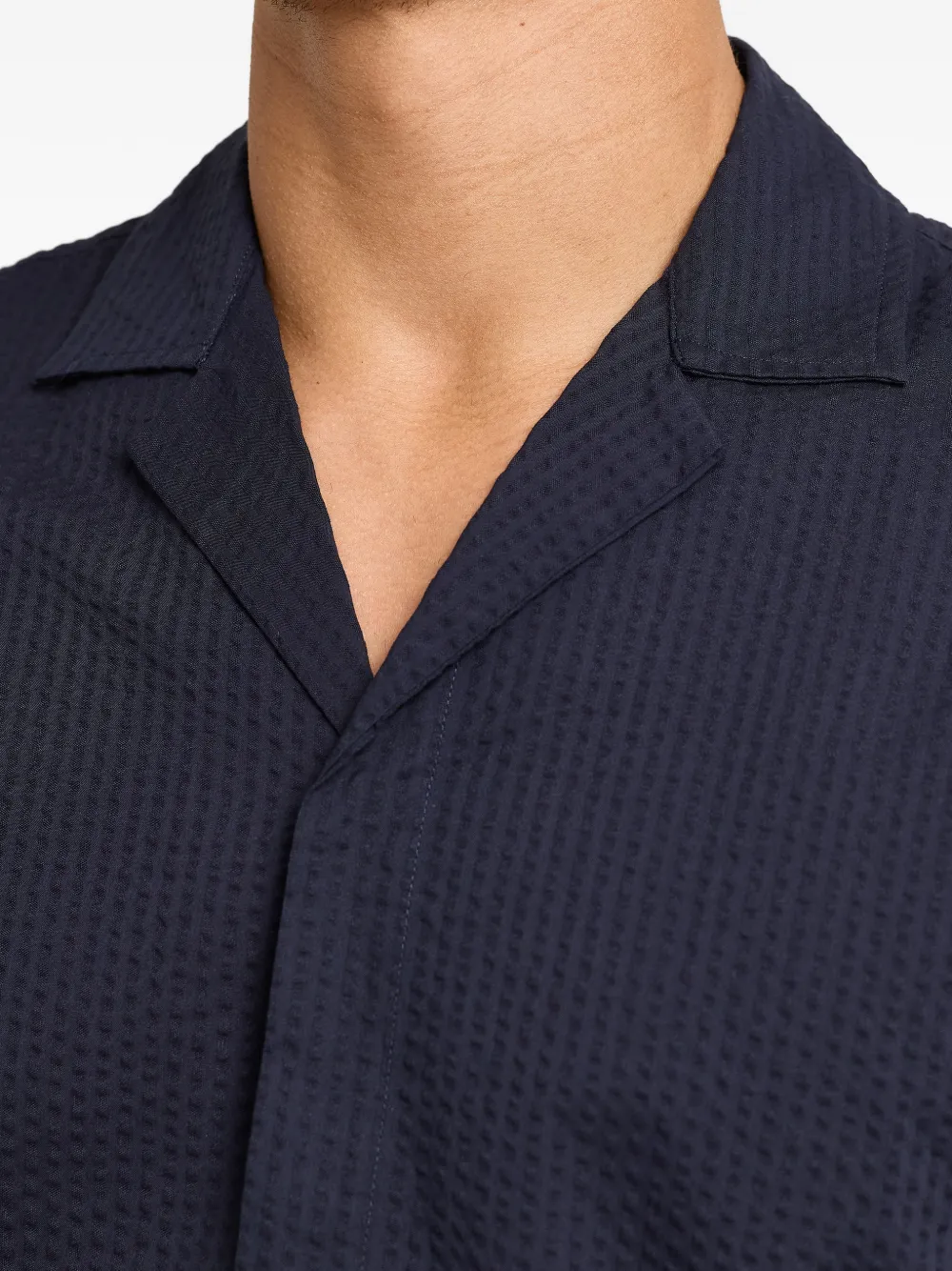 Orlebar Brown Maitan katoenen overhemd Blauw