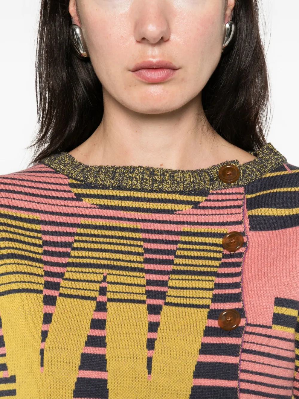 Vivienne Westwood Cropped Knitwear Embroidered Detail In Multi