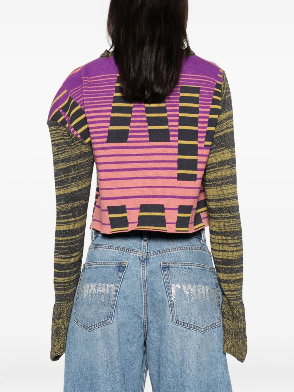 Vivienne Westwood Cropped Knitwear Embroidered Detail In Multi