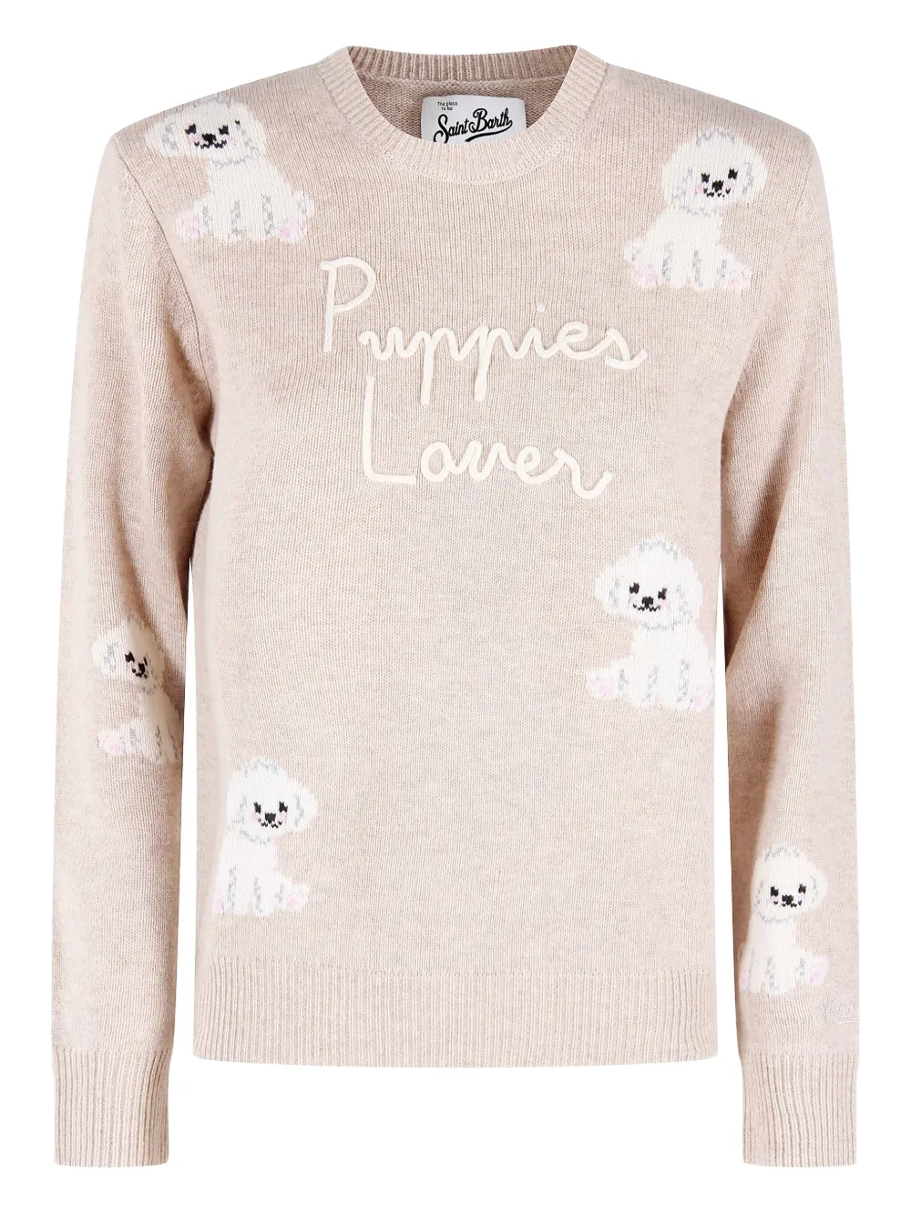 MC2 Saint Barth embroidered-lettering sweater | Neutrals | Image 1