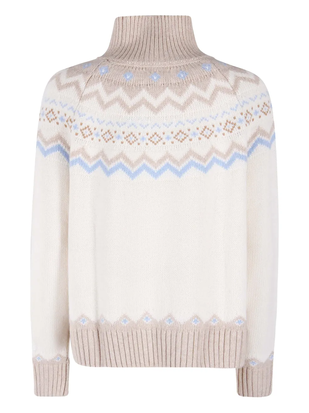 Mc2 Saint Barth Roll-neck Sweater In Neutral