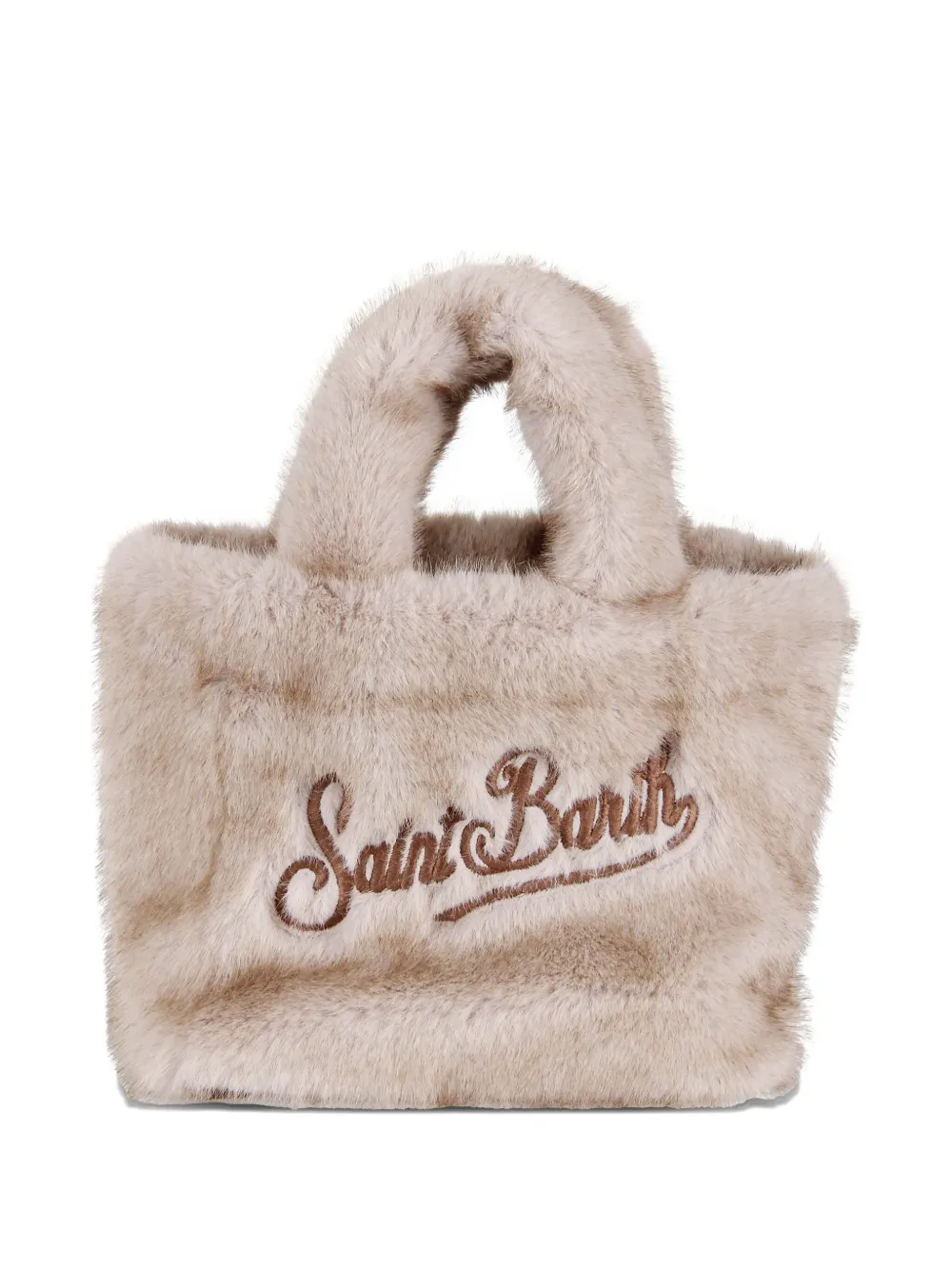 MC2 Saint Barth Shopper met geborduurd logo Beige