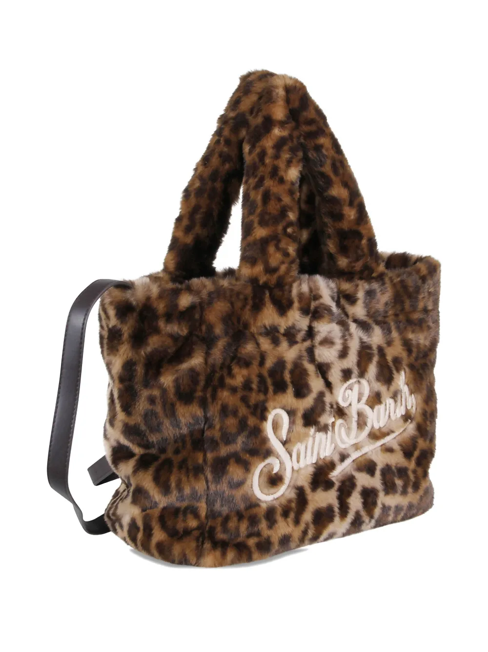 Mc2 Saint Barth Colette Faux-fur Tote Bag In Brown
