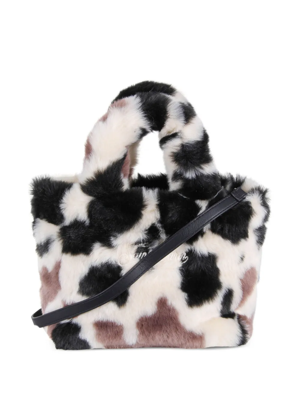 MC2 Saint Barth Shopper van imitatiebont - Wit