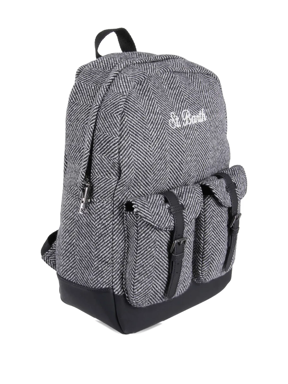 MC2 Saint Barth herringbone-pattern buckle-detail backpack | Image 2