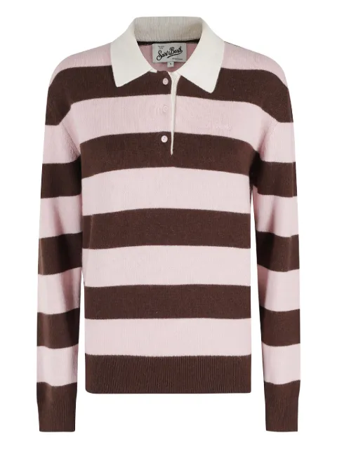 MC2 Saint Barth striped hadidy polo top