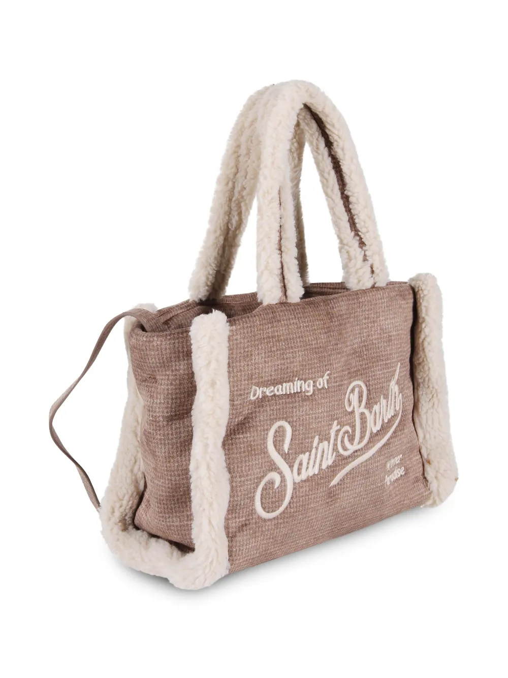 MC2 Saint Barth Shopper met geborduurd logo Bruin