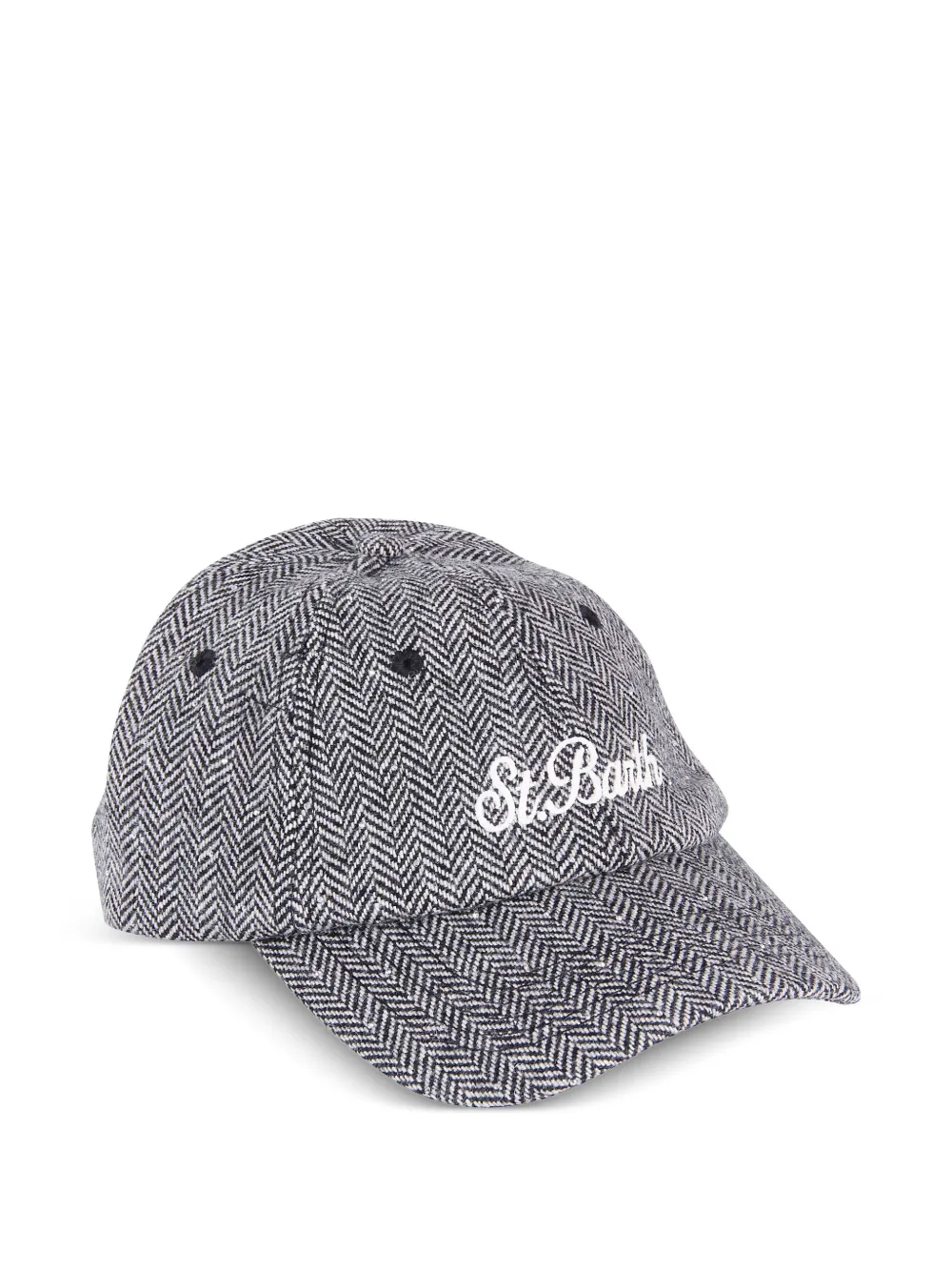 MC2 Saint Barth herringbone-pattern baseball cap | Grey | Image 1