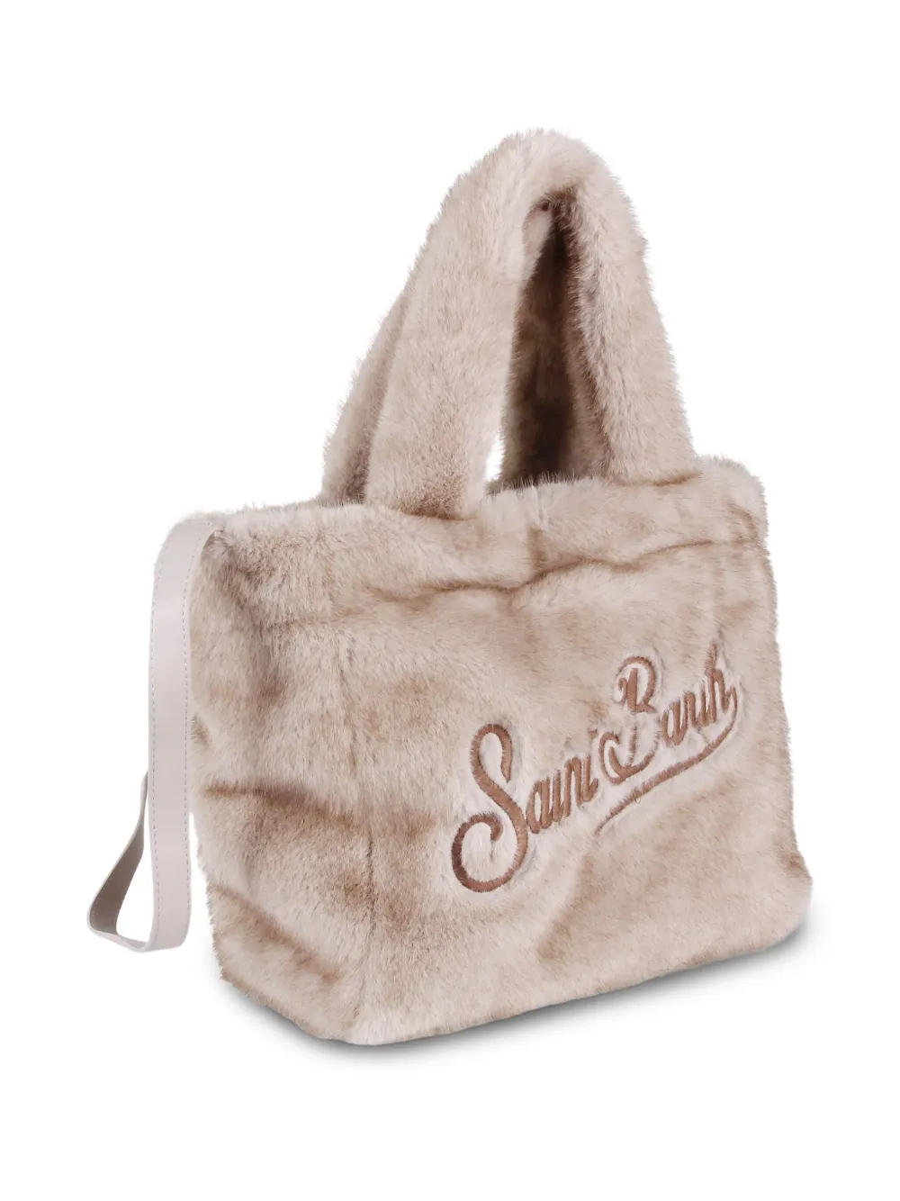 MC2 Saint Barth Shopper met geborduurd logo Beige