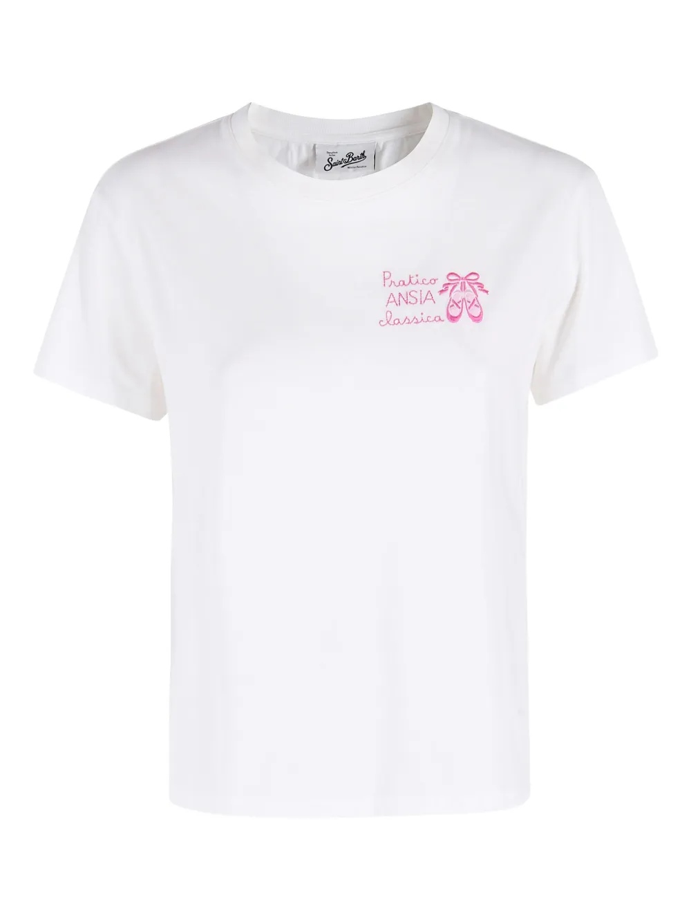 Mc2 Saint Barth Lettering T-shirt In White