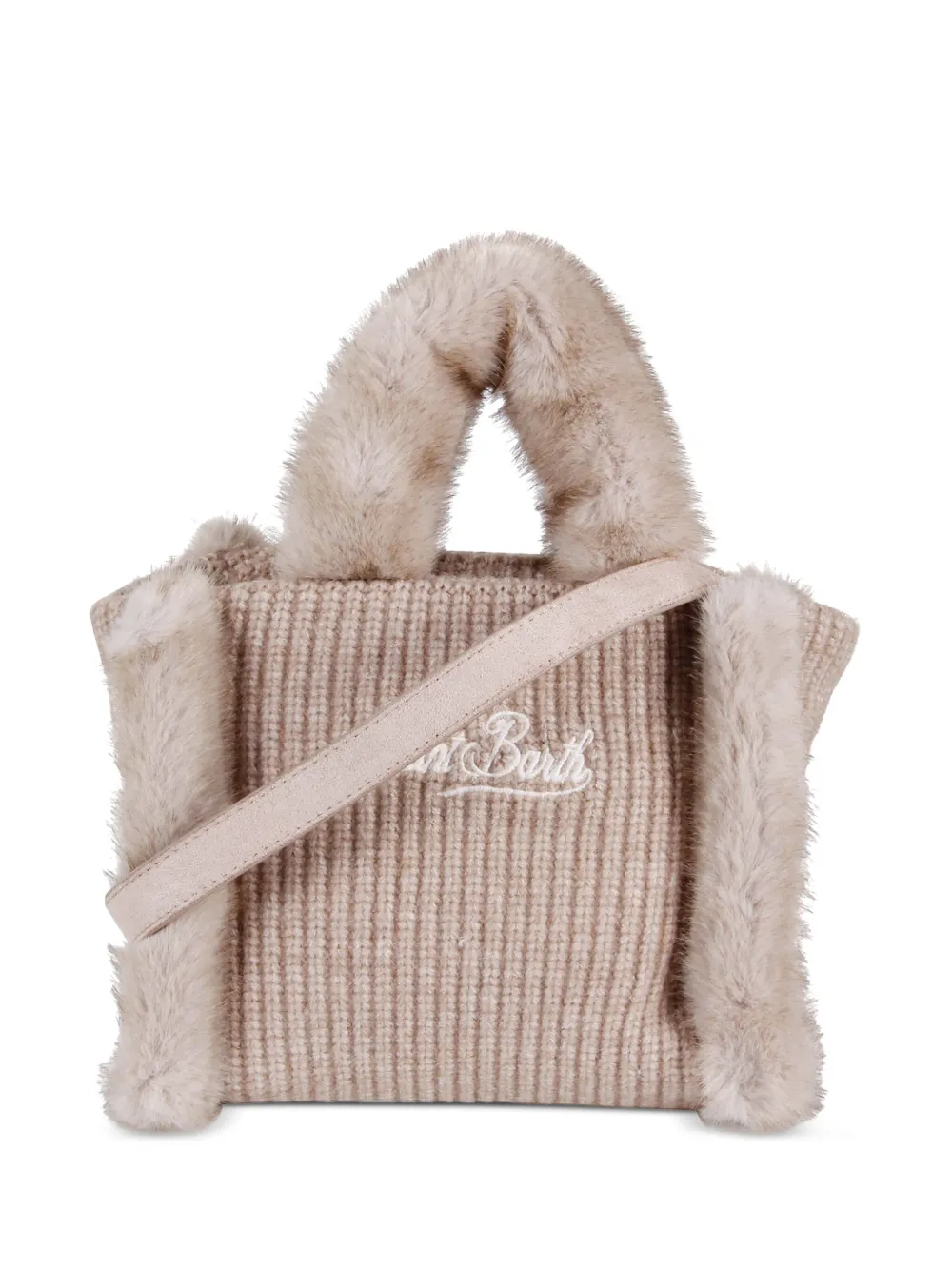 MC2 Saint Barth Vanity faux-shearling tote bag - Beige