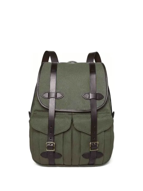 Filson leather-trim backpack