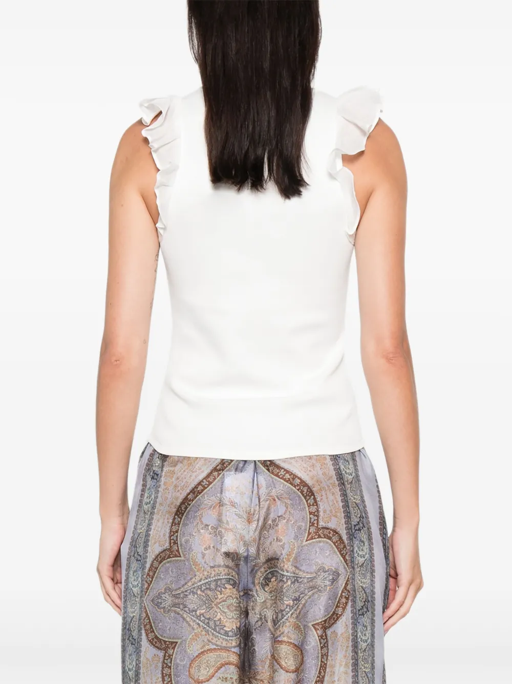 Zimmermann Awaken Sleeveless Blouse In White