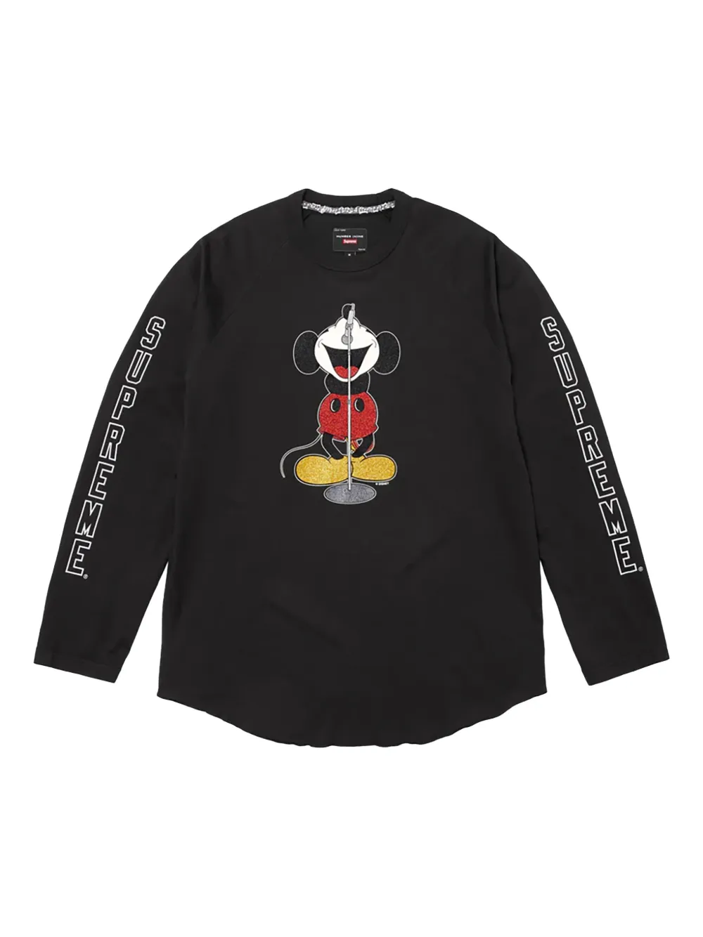 Supreme mickey raglan top | Black | Image 1