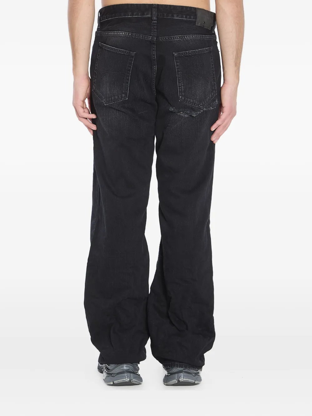 Balenciaga ダメージ ジーンズ | ブラック | FARFETCH JP