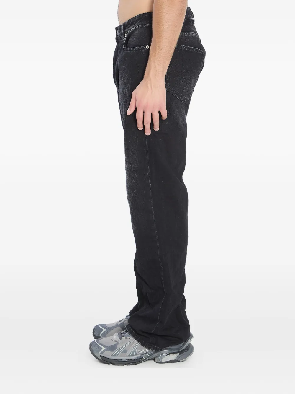 Balenciaga Gerafelde jeans Zwart