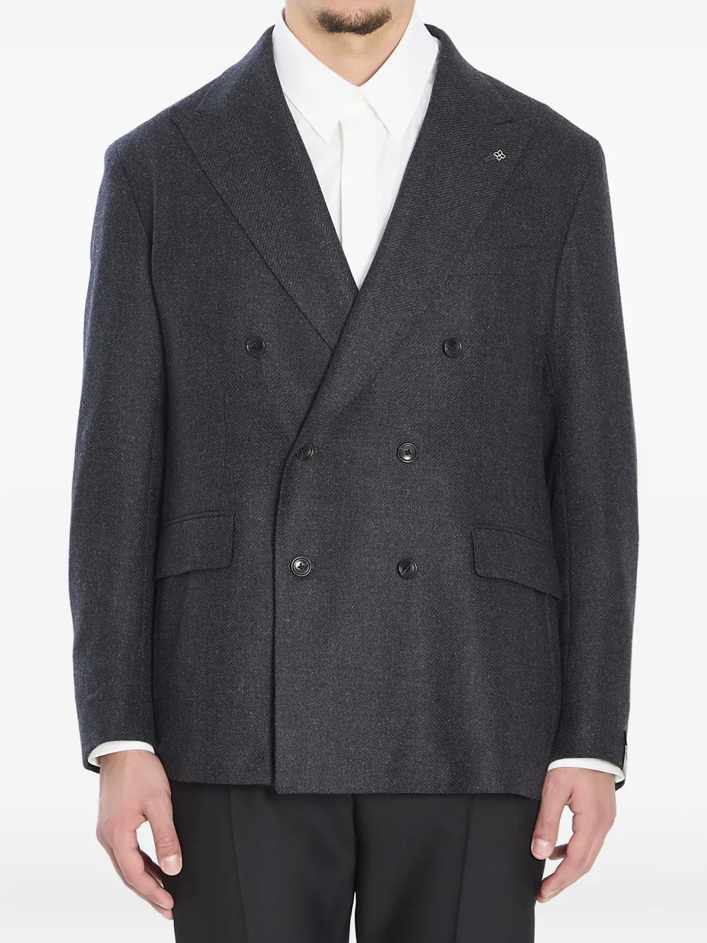 Tagliatore double-breasted blazer | Grey | Image 1