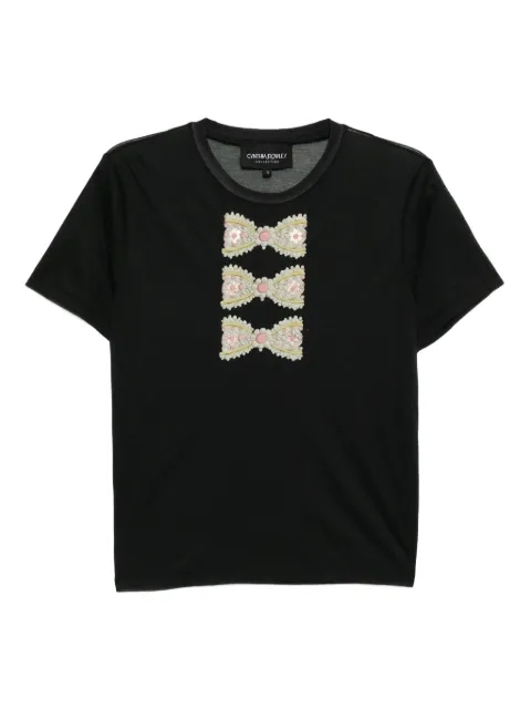 Cynthia Rowley t-shirt med folierat tryck