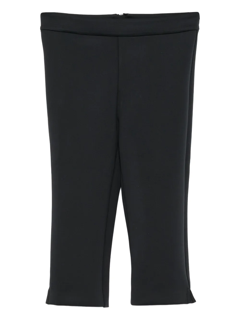 Cynthia Rowley Bonded Capris Shorts In Black