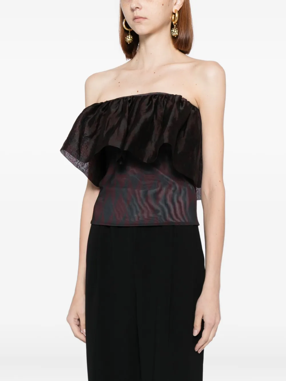 Cynthia Rowley Eugenia top Zwart
