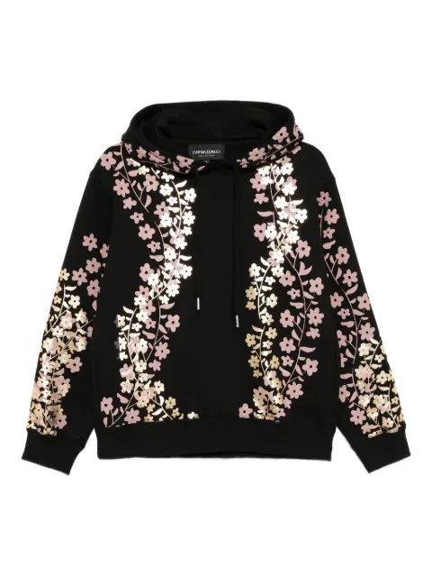 Cynthia Rowley hoodie con estampado metalizado