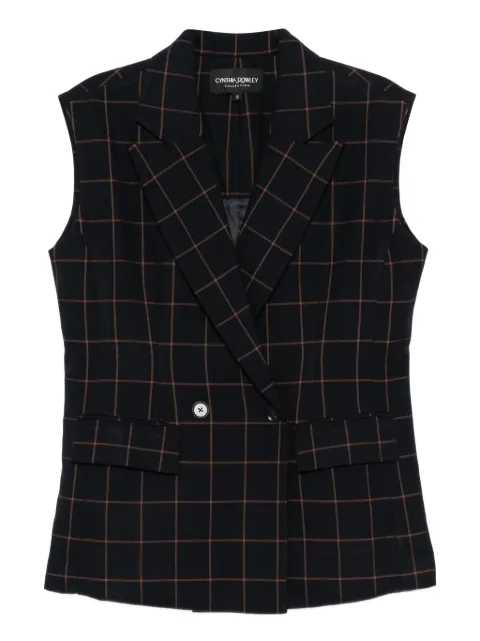 Cynthia Rowley checked waistcoat