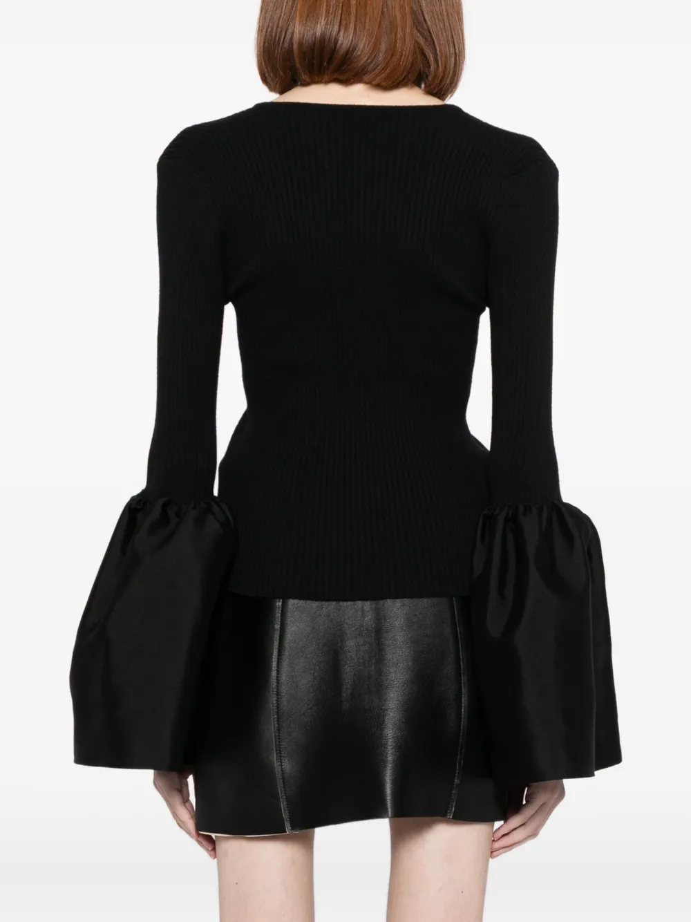 Cynthia Rowley Combo Top In Black