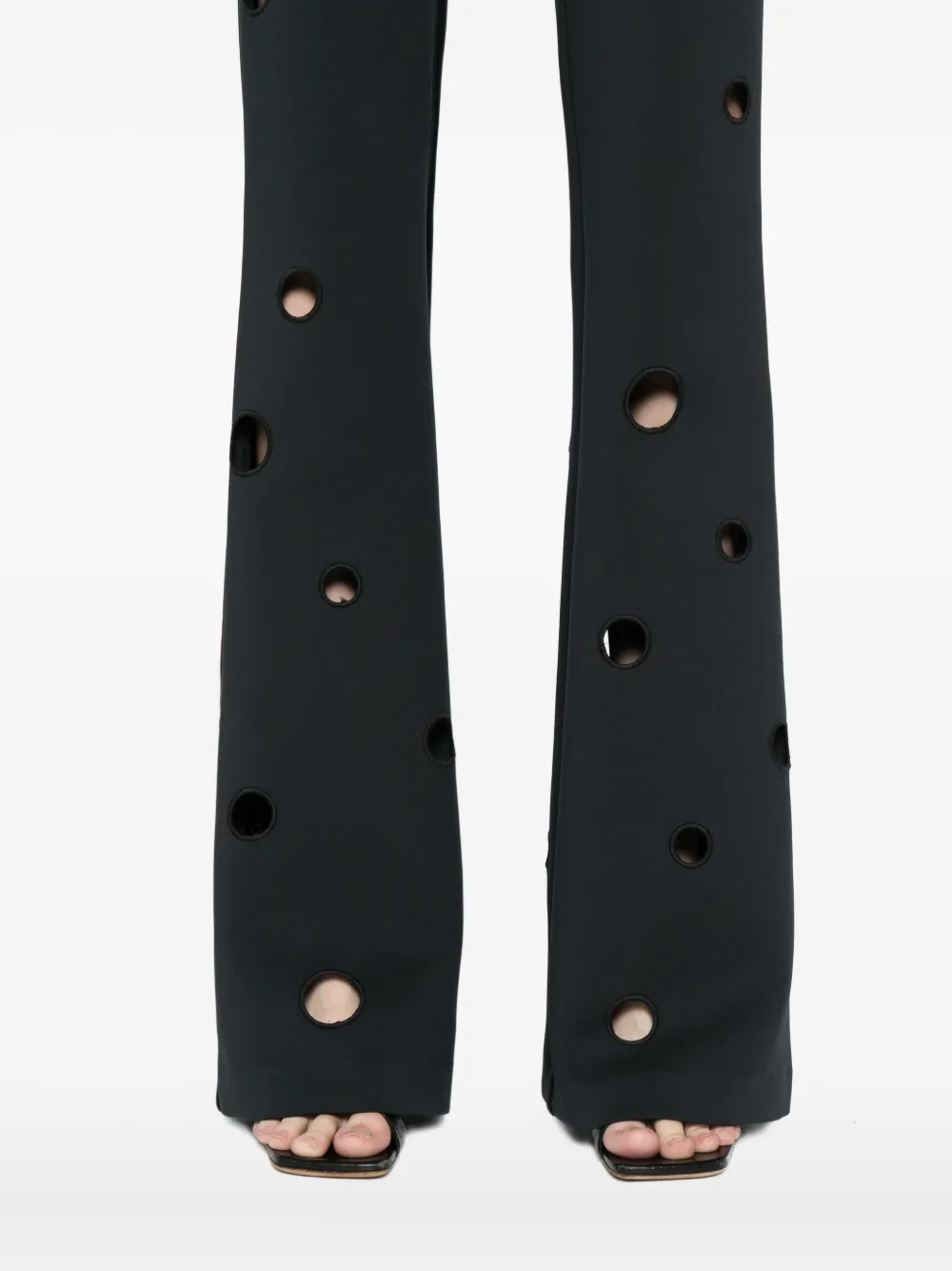 Cynthia Rowley Peekaboo Trousers In Black