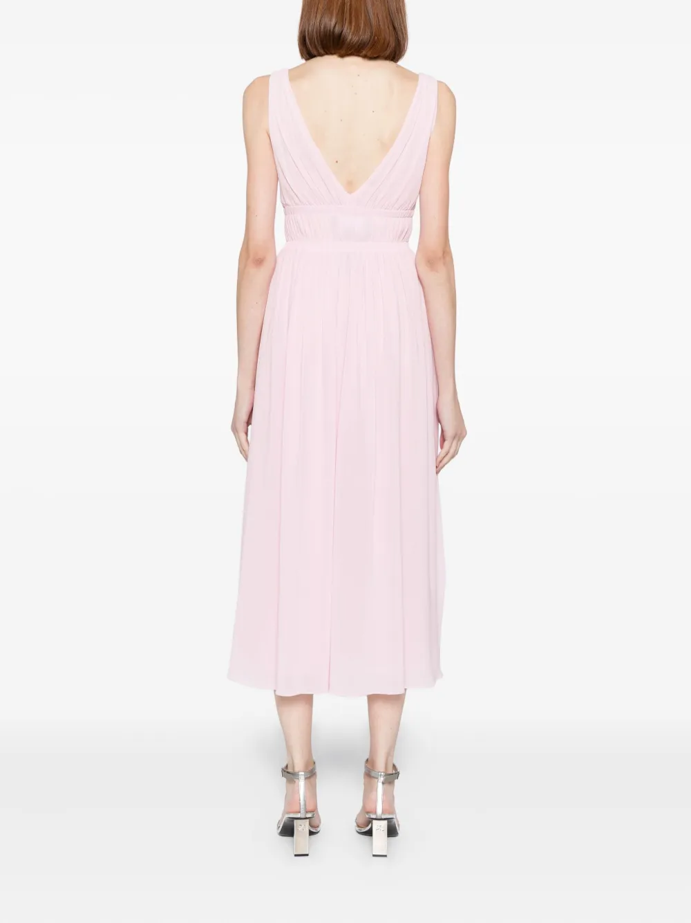 Cynthia Rowley Amelie Midi Dress In Pink