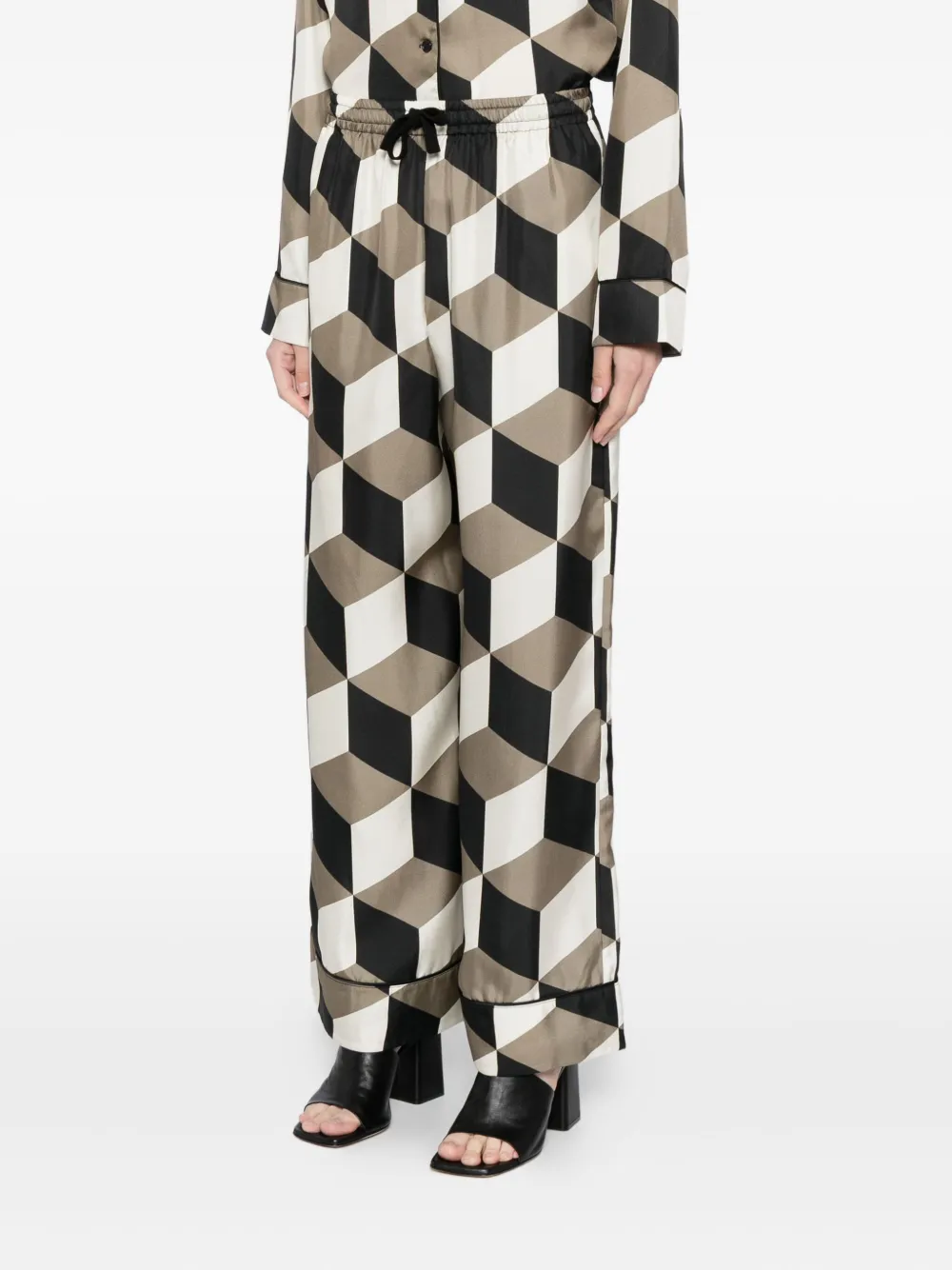 Cynthia Rowley The Illusion Trousers In Multi
