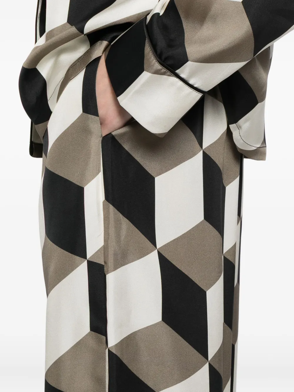 Cynthia Rowley The Illusion Trousers In Multi