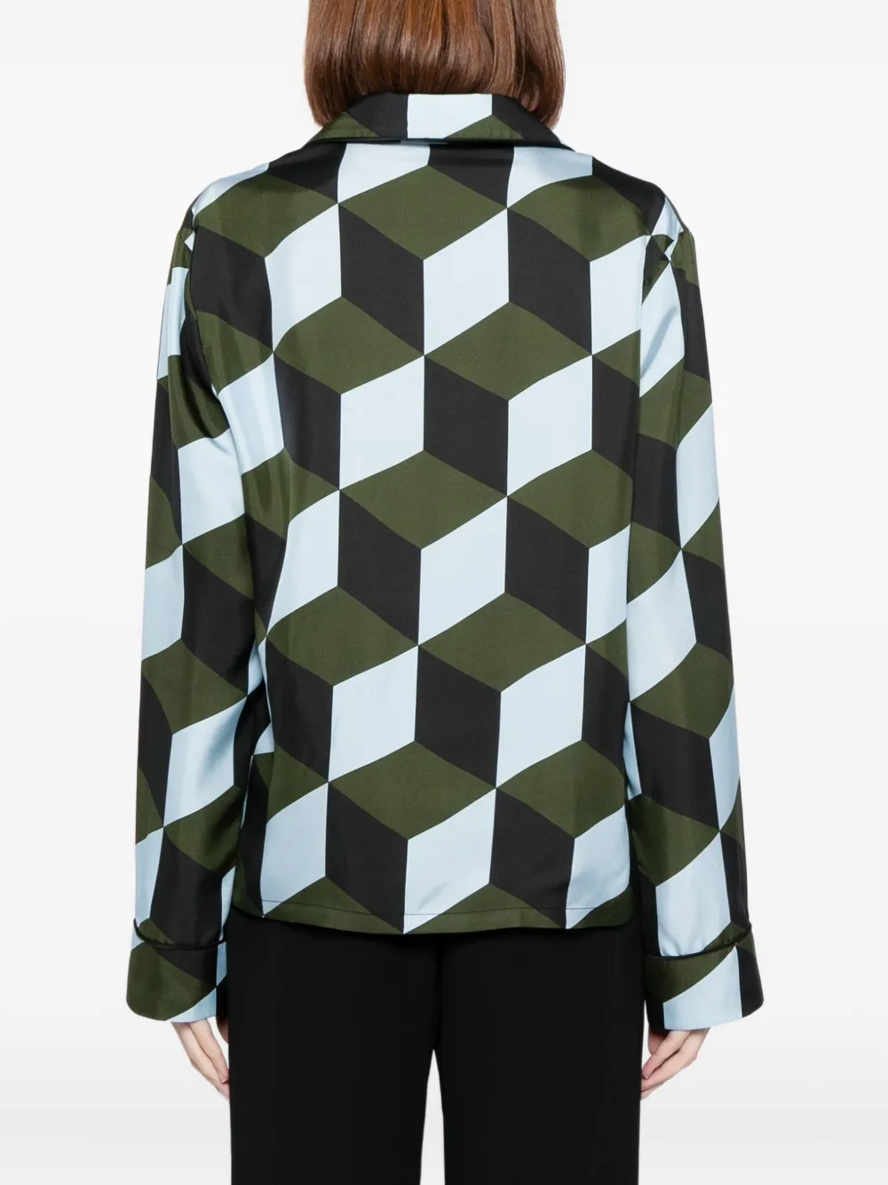 Cynthia Rowley The Illusion Shirt In Blue