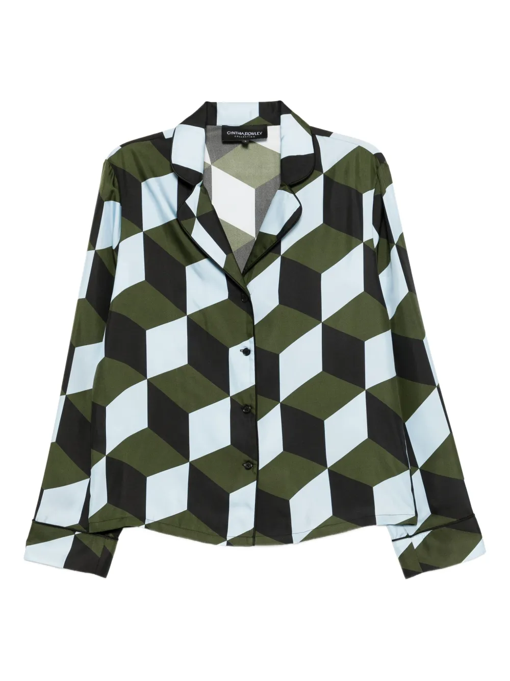 Cynthia Rowley The Illusion Shirt In Blue