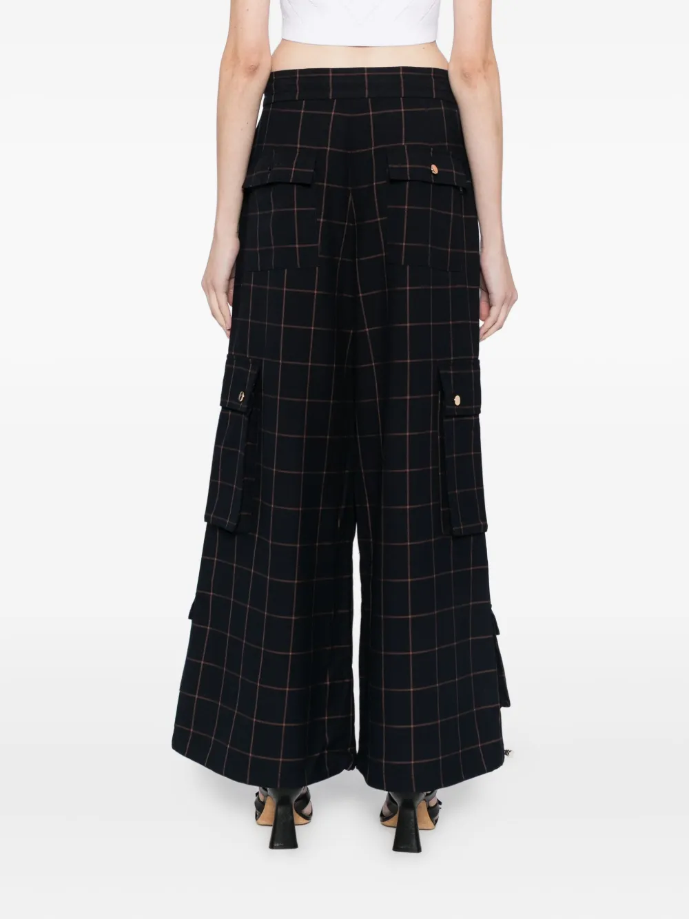 Cynthia Rowley Geruite broek Blauw