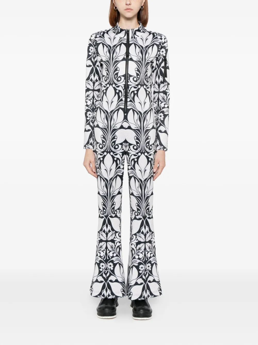  Cynthia Rowley Floral-print Ski Suit - Neutrals 